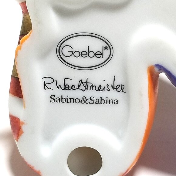 Goebel Rosina Cat's Porcelain Figurine Sabino/Sabina Signed Cat's World Germany - Picture 6 of 16